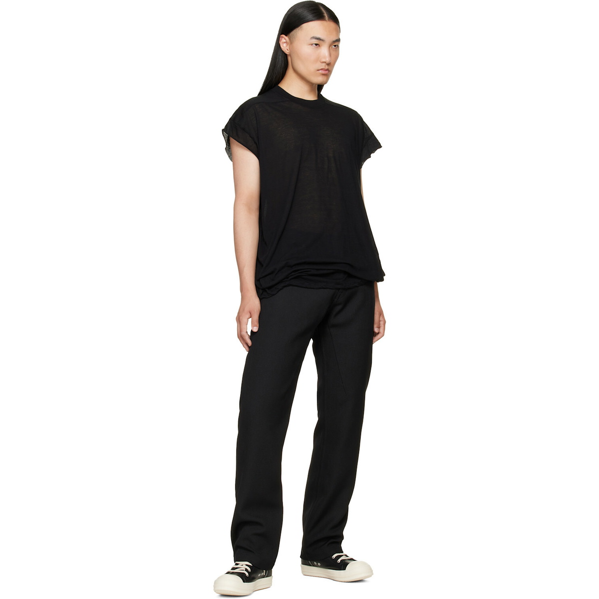 Rick Owens Black Tower Rick S Jumbo S/S T-shirt