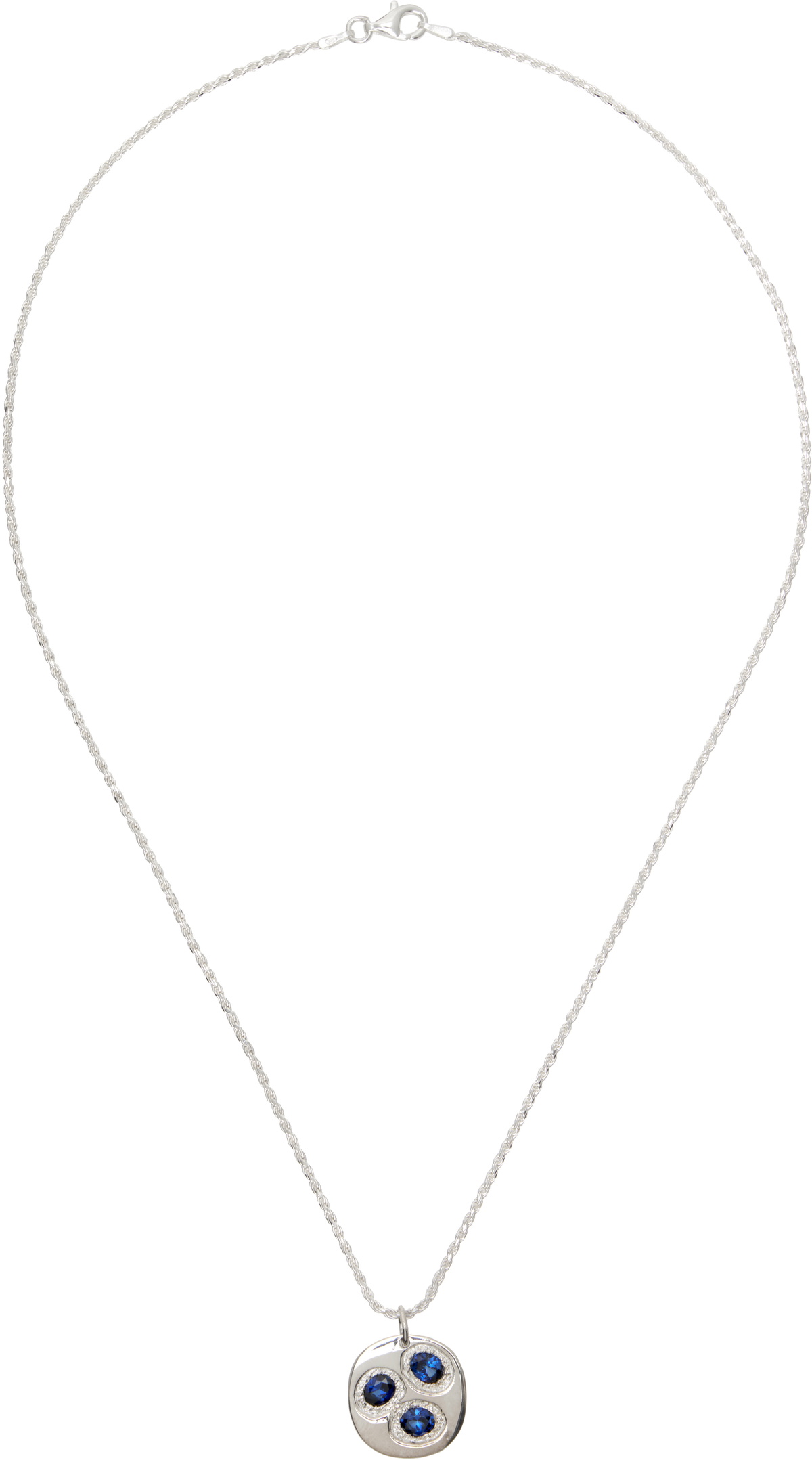 Bleue Burnham Oval Chloroplast Pendant Necklace
