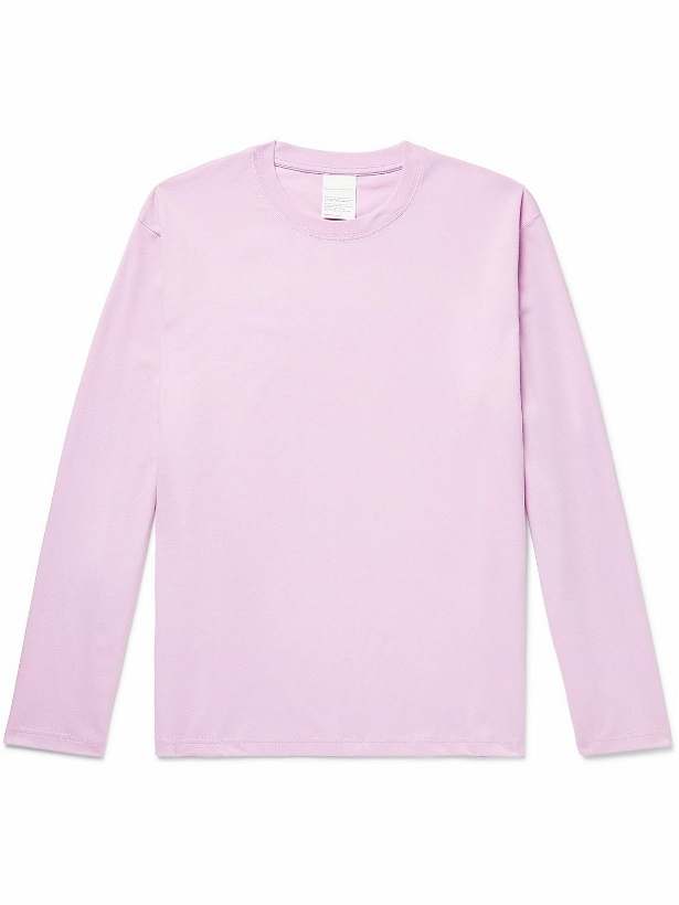 Photo: Stockholm Surfboard Club - Greg Logo-Print Organic Cotton-Jersey T-Shirt - Pink