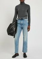 Eileen Fisher Turtle-neck Jersey top Charcoal