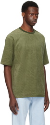 Balmain Khaki Monogram T-Shirt