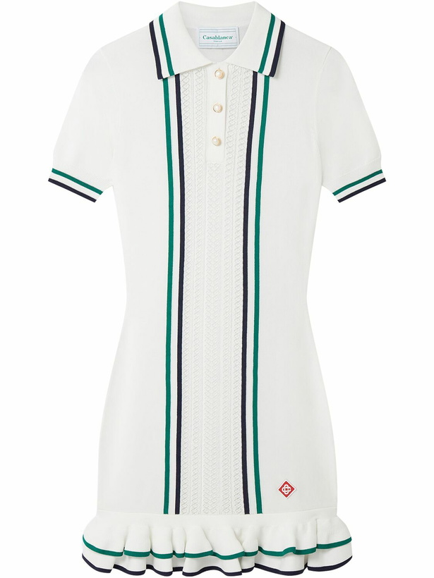 Photo: CASABLANCA Pointelle Tennis Mini Dress