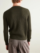 De Petrillo - Ribbed Virgin Wool Sweater - Green
