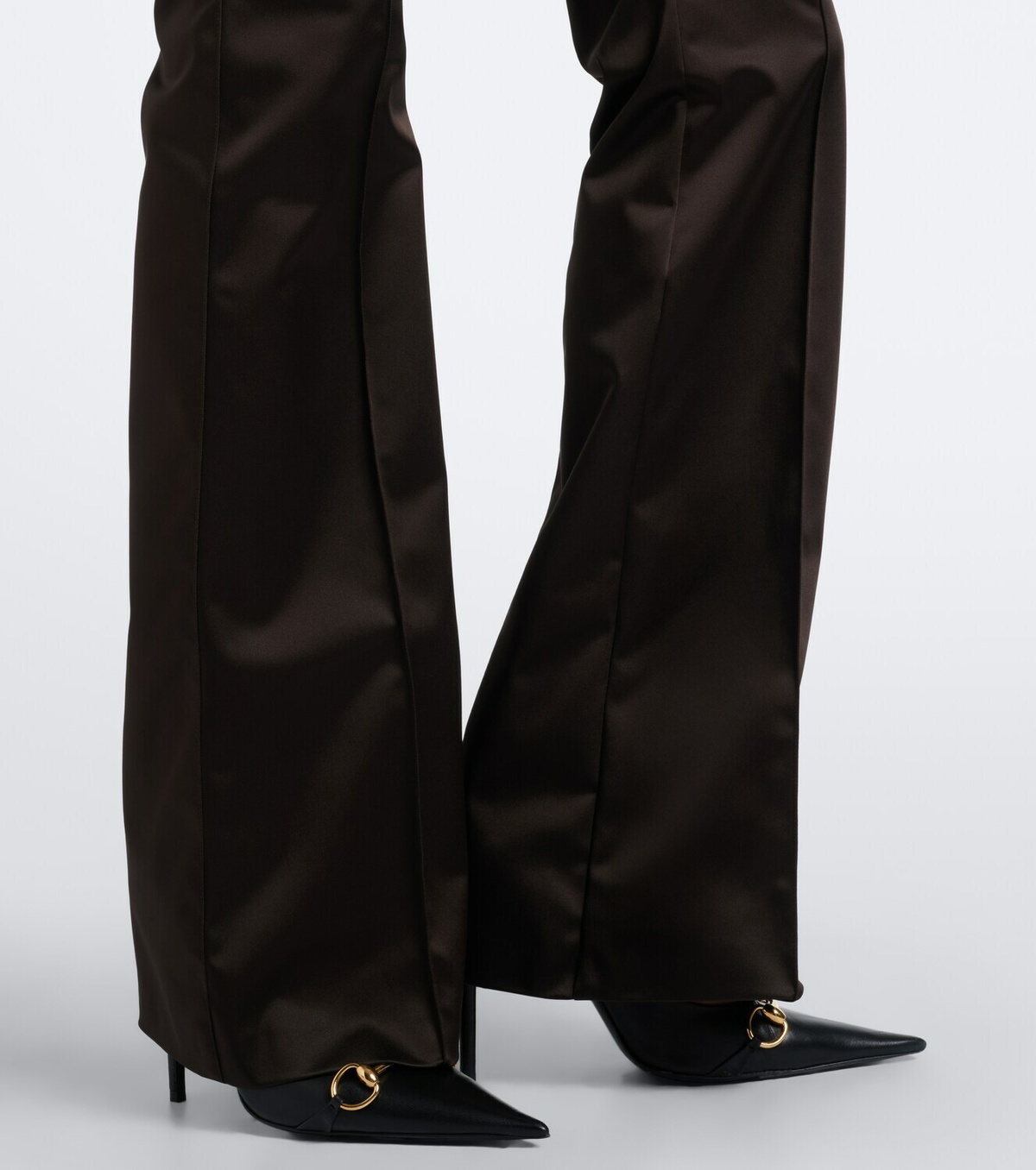 Gucci Duchess satin flared pants