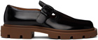 Maison Margiela Black Pin-Buckle Loafers