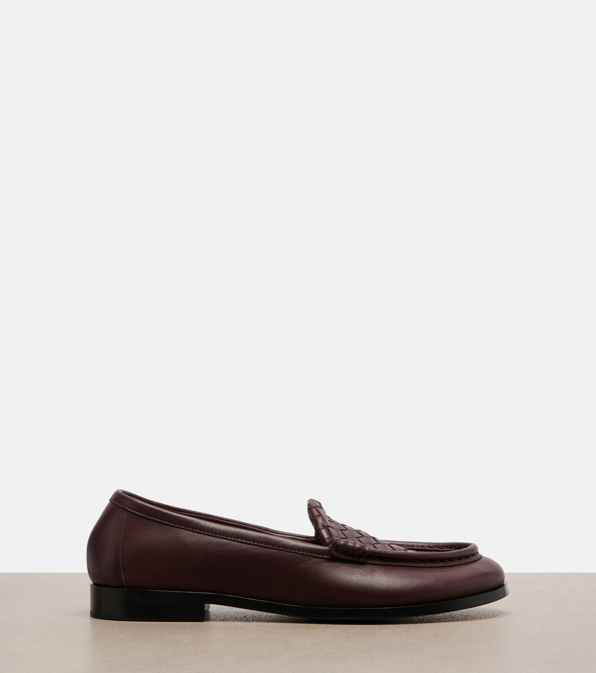 Bottega Veneta Silenzio Intrecciato leather loafers