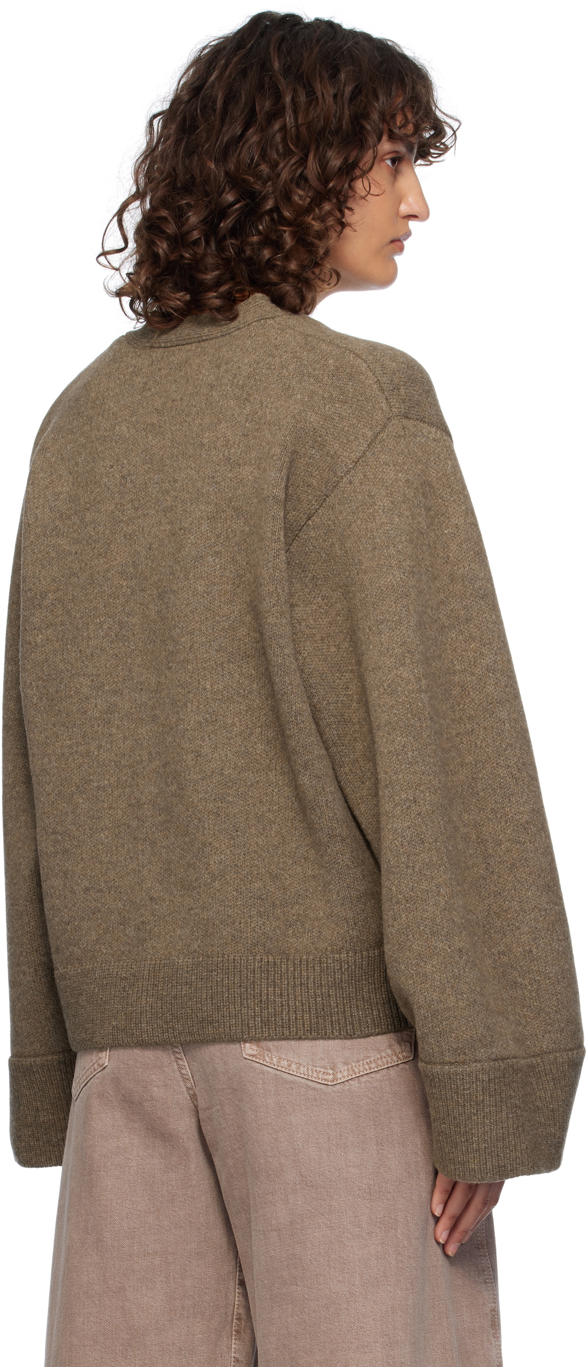 Axel Arigato Brown Memory Relaxed Cardigan