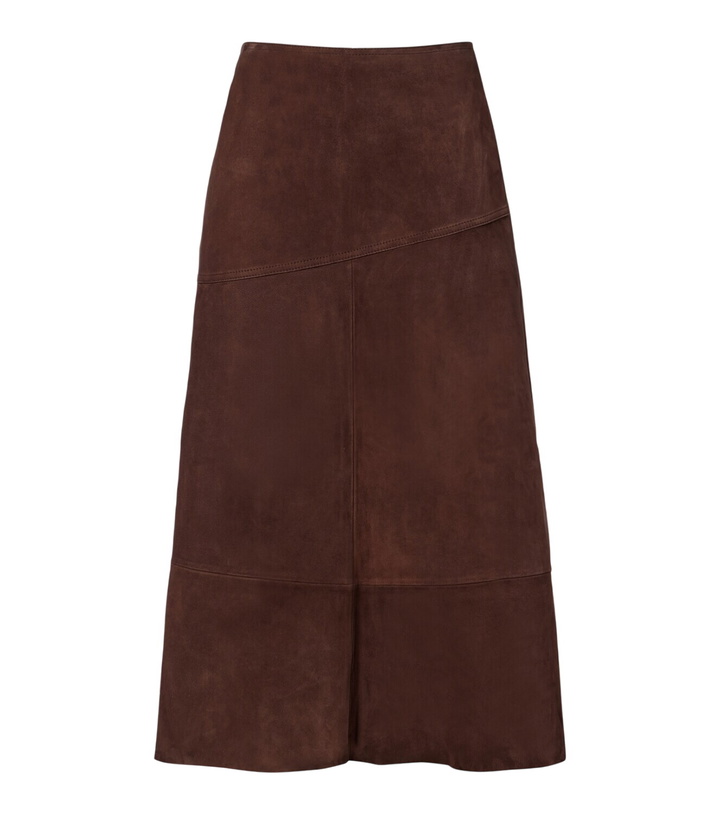 Photo: Yves Salomon Suede midi skirt