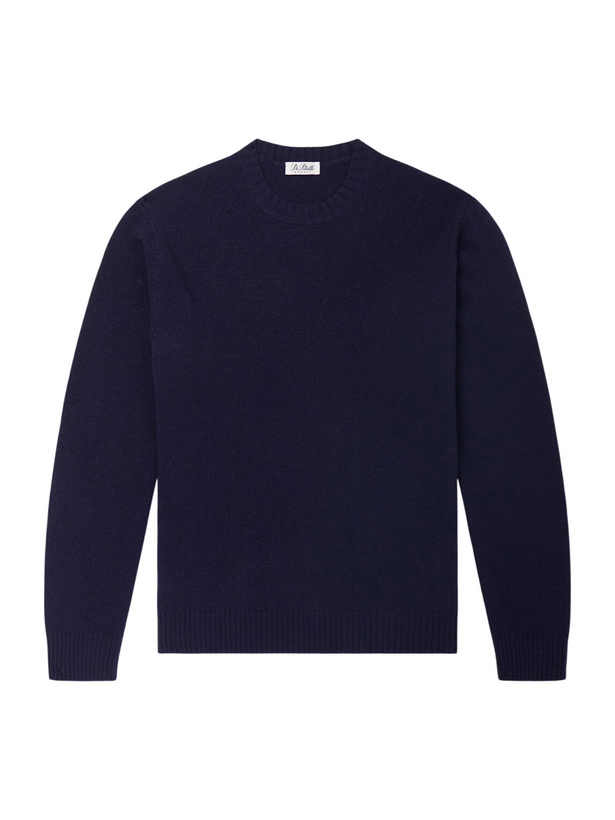 Photo: De Petrillo - Merino Wool and Cashmere-Blend Sweater - Blue