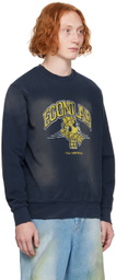 EGONlab Navy Printed-Logo Sweatshirt
