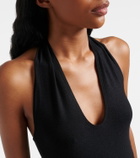 Leset Lauren halterneck jersey top
