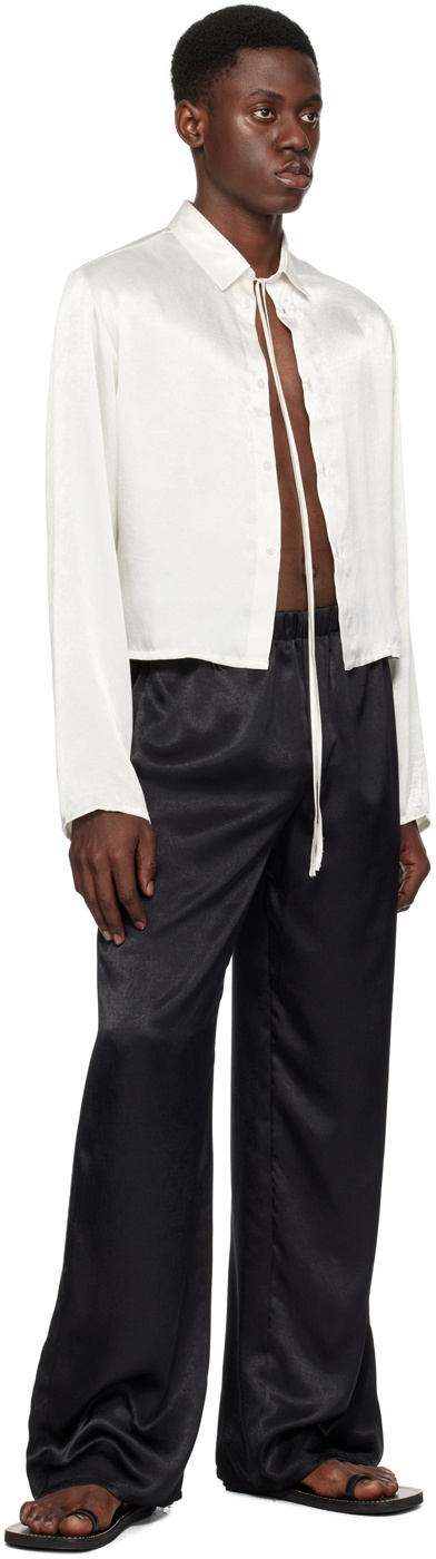 Ludovic de Saint Sernin Off-White Crop Shirt