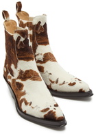 Gabriela Hearst Cassidy Cow-print Calf Hair Ankle Boots Multicoloured