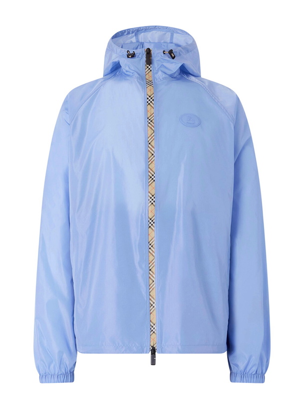 Photo: Burberry - Clapton Logo-Appliquéd Shell Hooded Jacket - Blue
