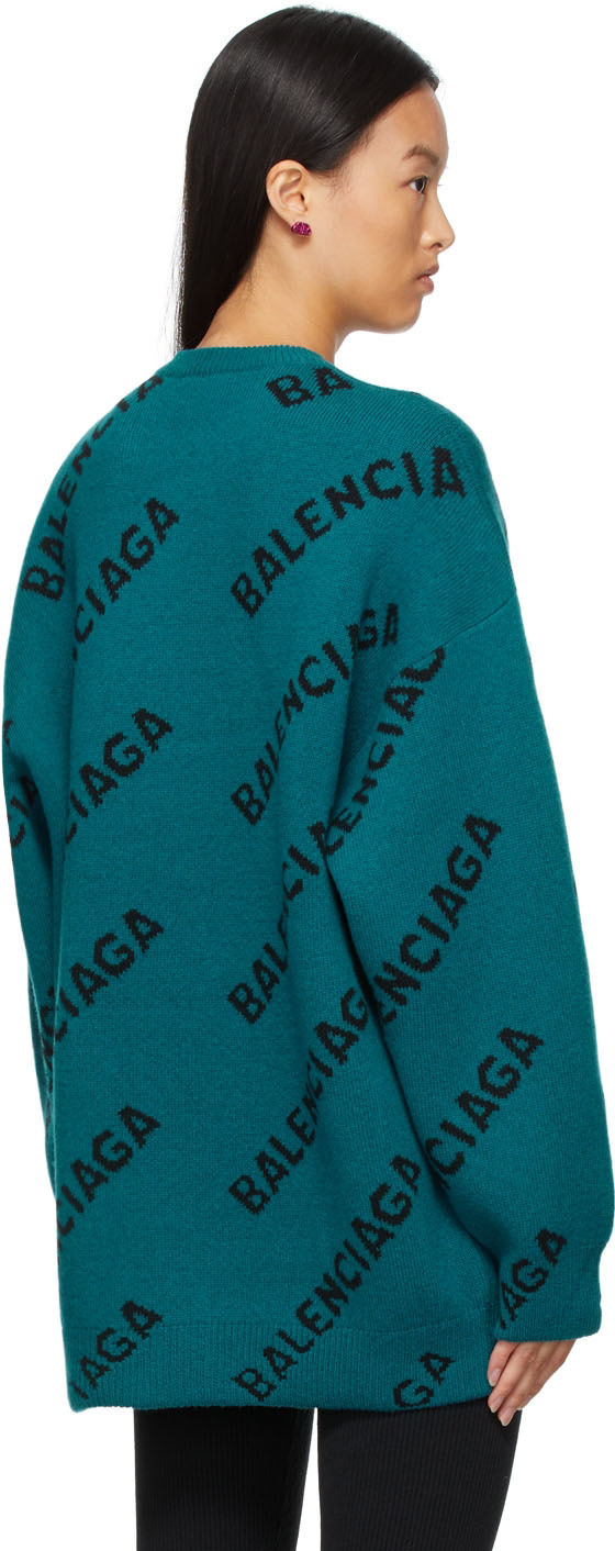 Balenciaga 2024 turquoise sweater