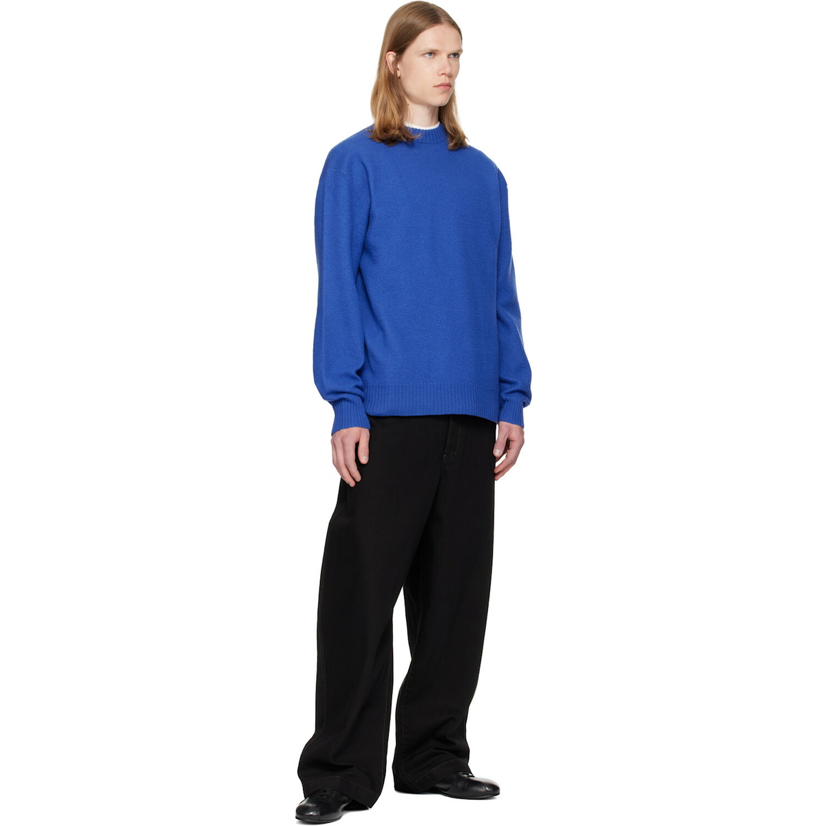 Jil Sander Blue Wool Sweater
