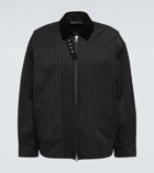 Sacai - Pinstriped cotton jacket