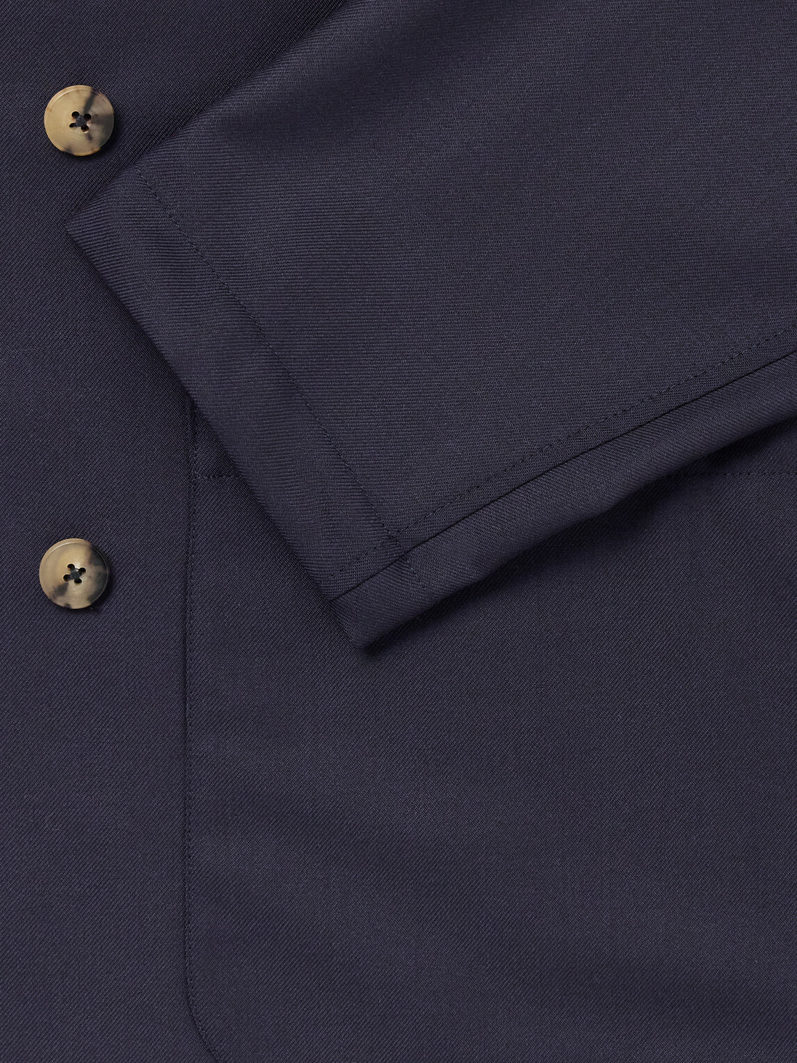 De Bonne Facture - Double-Breasted Virgin Wool-Twill Jacket - Blue