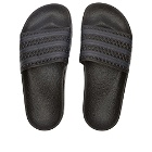 Adidas Adilette in Core Black/Carbon
