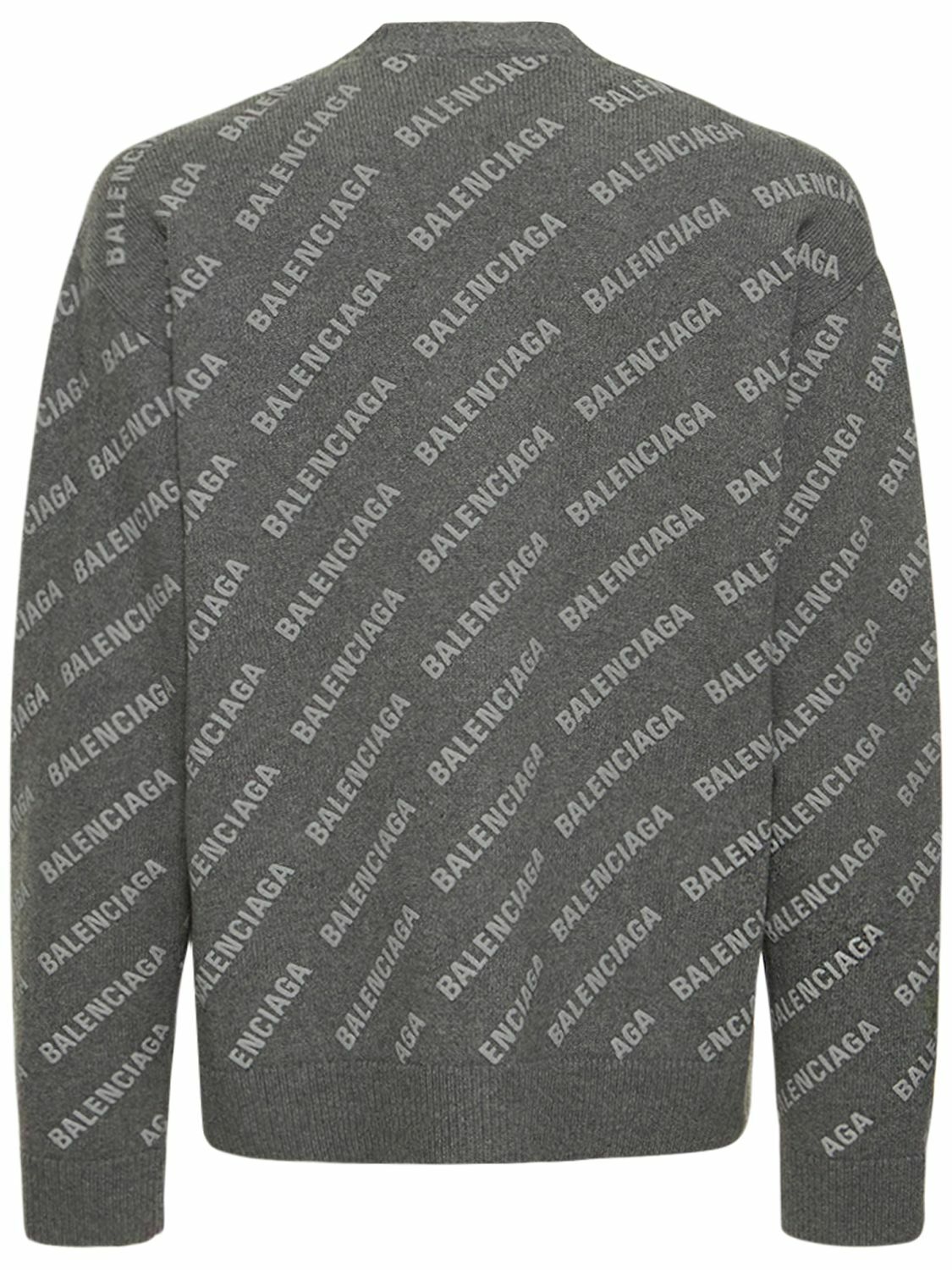 BALENCIAGA - Logo Cashmere Knit Cardigan Balenciaga