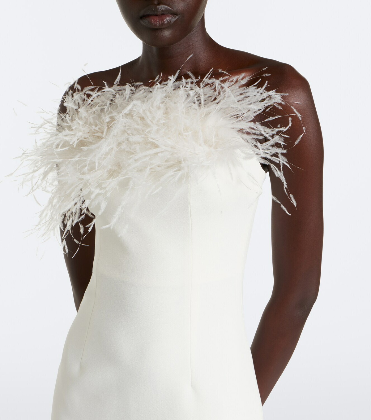 Safiyaa Aerine crêpe midi dress