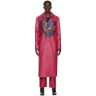 Mowalola Pink Leather Monster Coat
