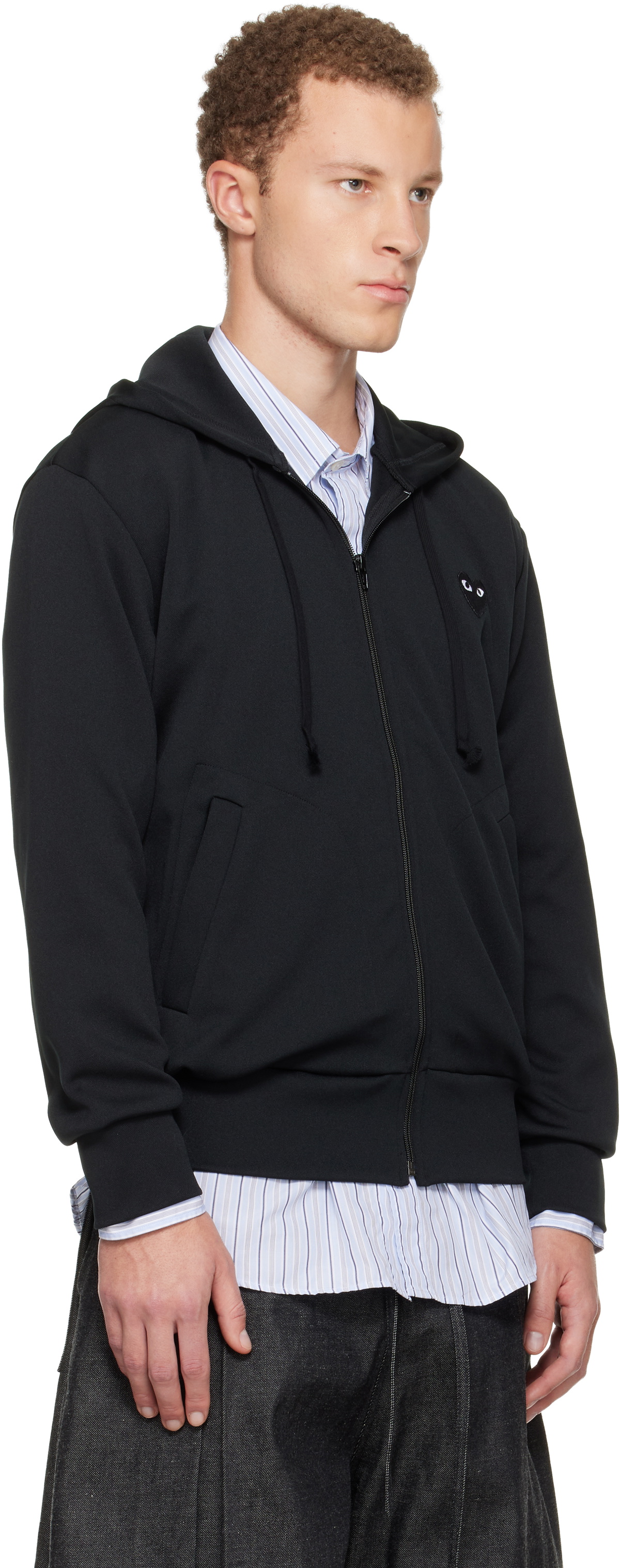 COMME des GARÇONS PLAY Black Big Heart Zip Hoodie