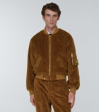 Dolce&Gabbana - Velvet corduroy varsity jacket