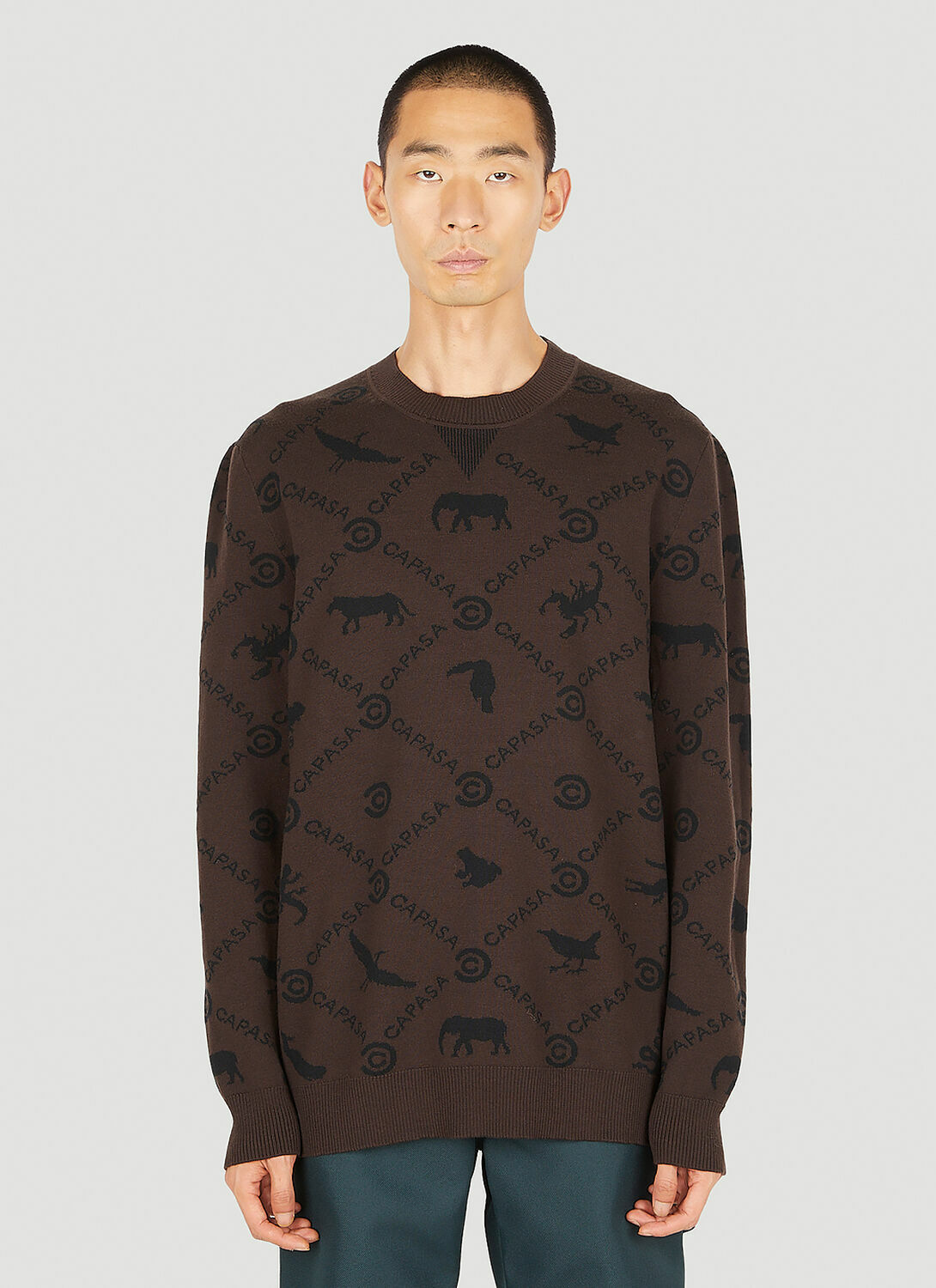 Capasa Milano Jacquard Logo Sweater