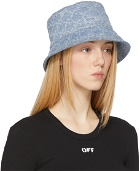 Off-White Blue Denim Monogram Bucket Hat