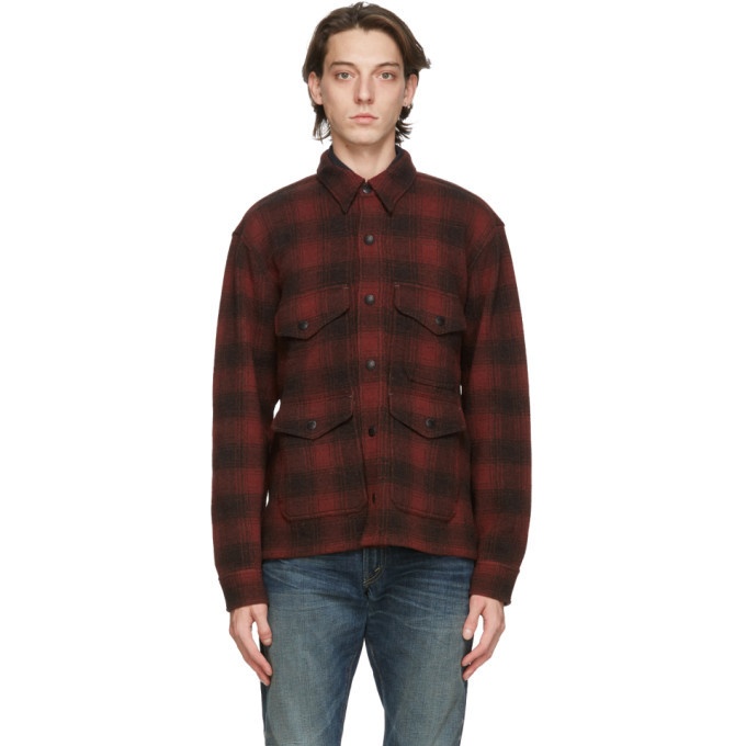 Photo: RRL Red and Brown Wool Check Shirt