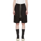 Rick Owens Drkshdw Black Pod Knee-Length Shorts