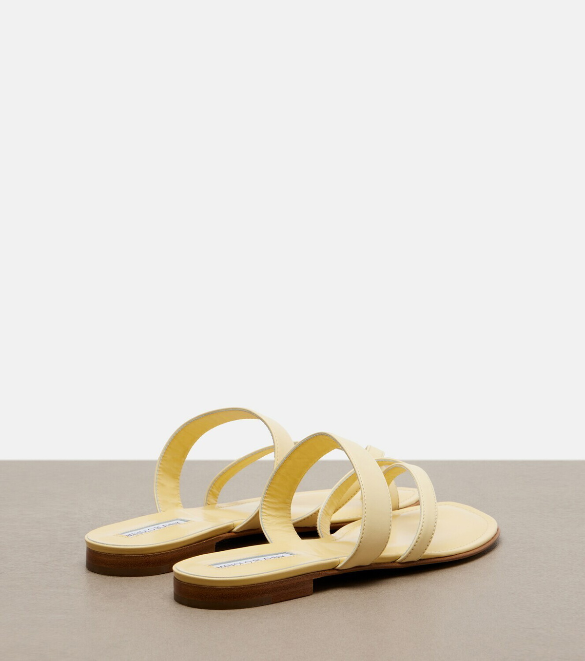 Manolo Blahnik Susaflat leather thong sandals
