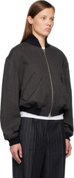 mfpen Brown & Gray Blouson Bomber Jacket