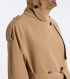 Róhe Cotton and wool-blend belted coat