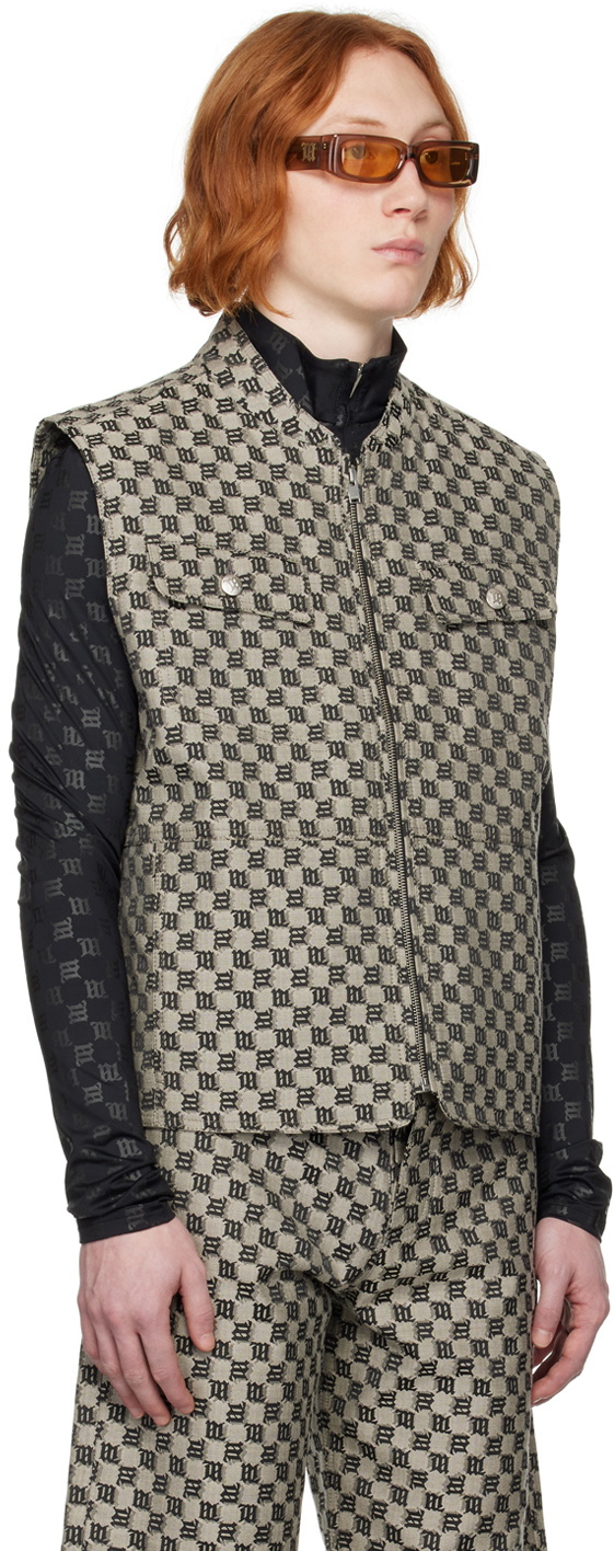 MISBHV Taupe Monogram Vest