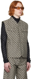MISBHV Taupe Monogram Vest