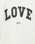 Msgm Mens T-shirt Ivory
