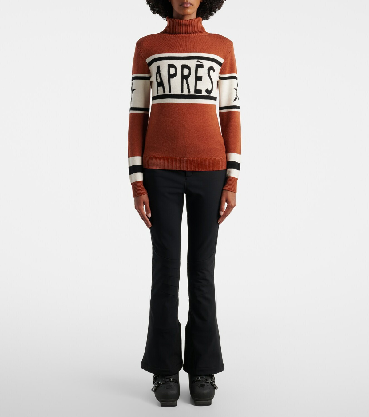 Perfect Moment Schild intarsia wool turtleneck sweater