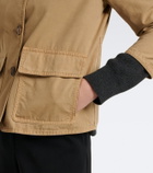 The Row Benka corduroy-trimmed cotton jacket