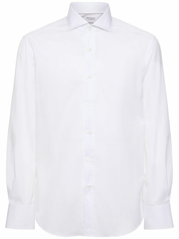 Photo: BRUNELLO CUCINELLI Cotton Twill Shirt