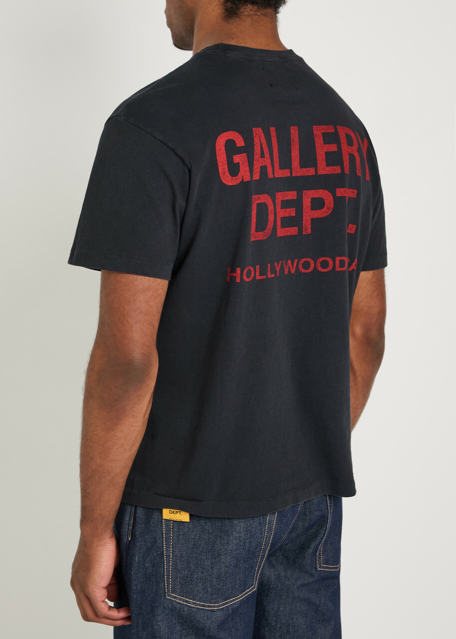 Gallery Dept. Logo-print Cotton T-shirt Black