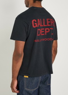 Gallery Dept. Logo-print Cotton T-shirt Black