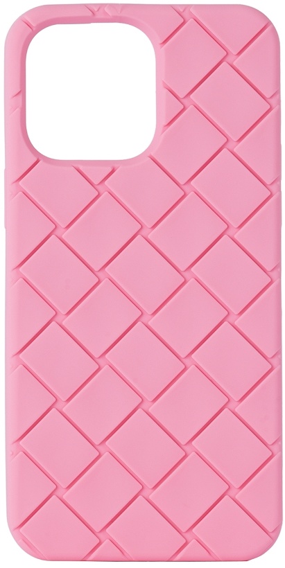 Photo: Bottega Veneta Pink Intreccio iPhone 14 Pro Max Case