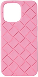 Bottega Veneta Pink Intreccio iPhone 14 Pro Max Case