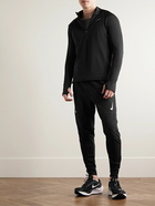 Nike Running - Element Slim-Fit Panelled Therma-FIT Half-Zip Top - Black