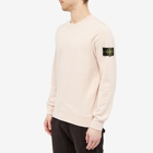 Stone Island Men's Garment Dyed Crew Sweat in Antique Rose