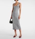 Miu Miu Knitted silk midi dress