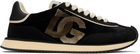 Dolce&Gabbana Black & Beige 'DG' Cushion Sneakers