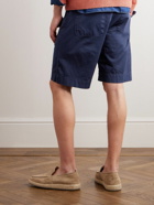 Massimo Alba - Straight-Leg Cotton-Blend Shorts - Blue